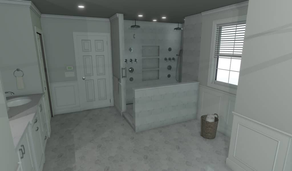 Lenox Street - Franklin MA - Master Bathroom Design